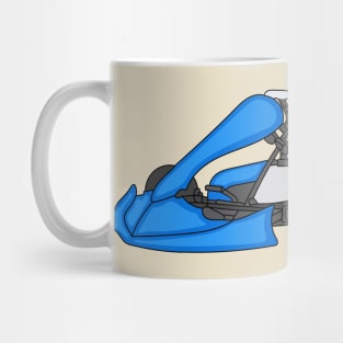 Kart racing cartoon illustration Mug